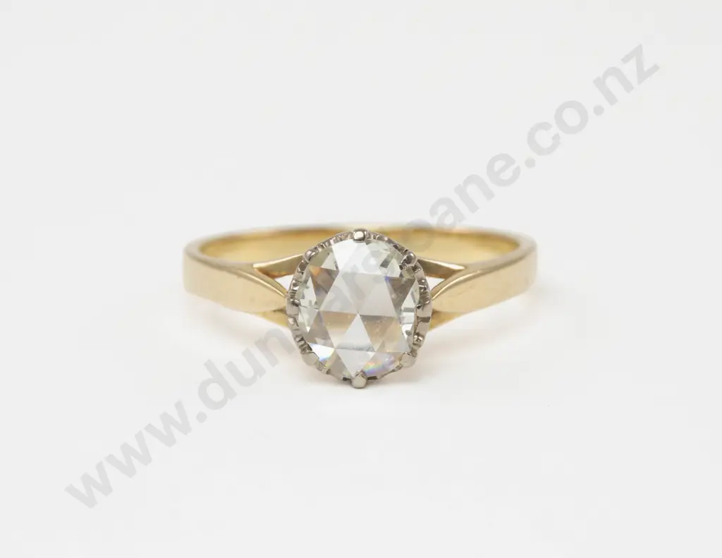 18ct Solitaire Diamond Ring Image 1++