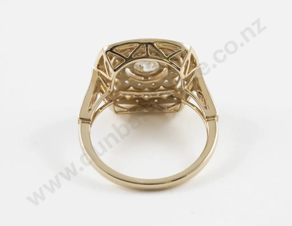 14ct 41Stone Diamond Cluster Ring Image 1++