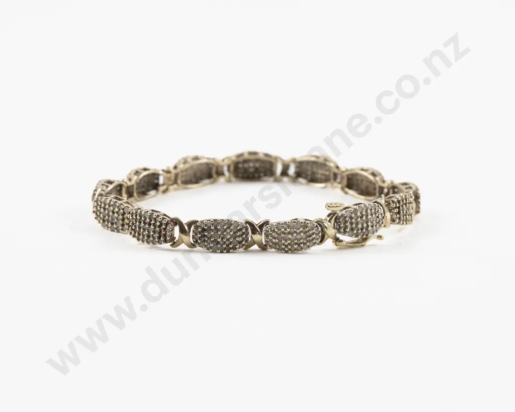 10ct 405Stone Diamond Cluster Bracelet Image 1++