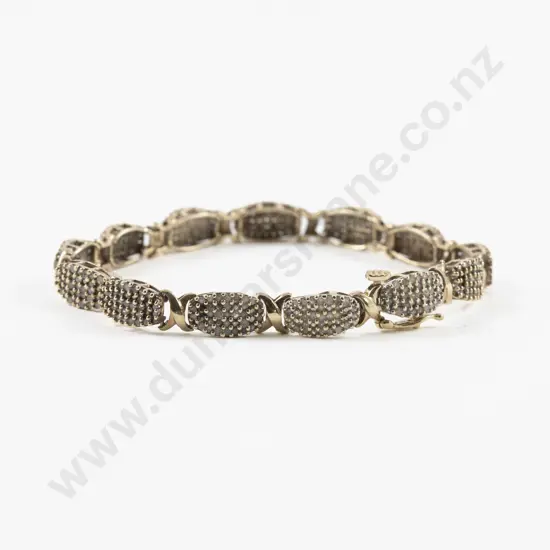 10ct 405Stone Diamond Cluster Bracelet