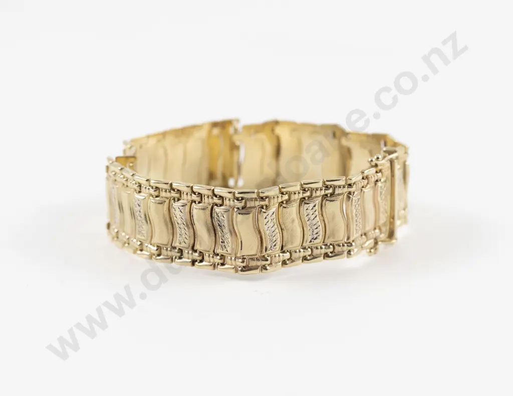 14ct Fancy Link Bracelet Image 1++