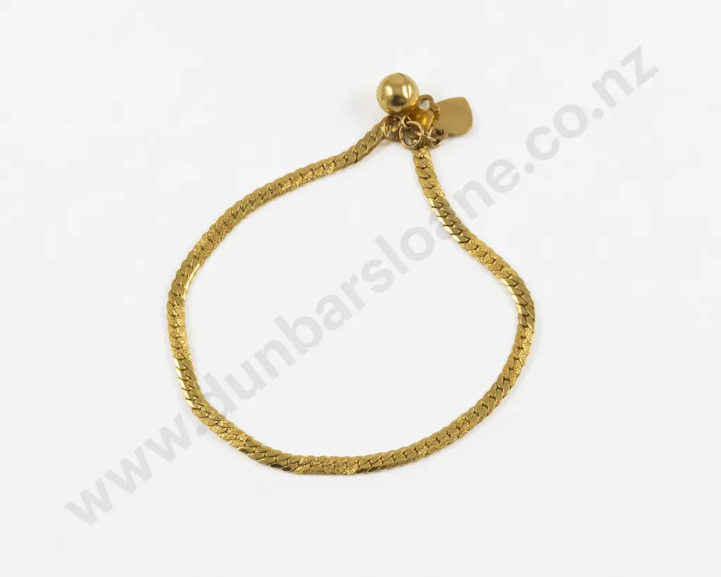 22ct Flat Fancy Link Bracelet Image 1++