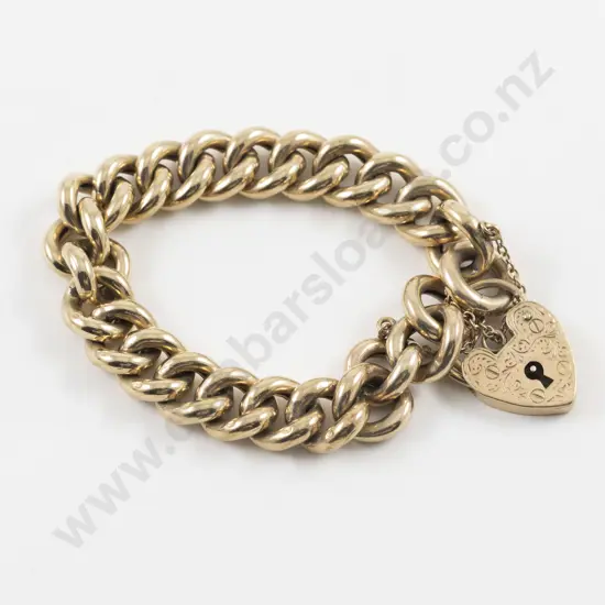 9ct Fancy Curb Link Bracelet