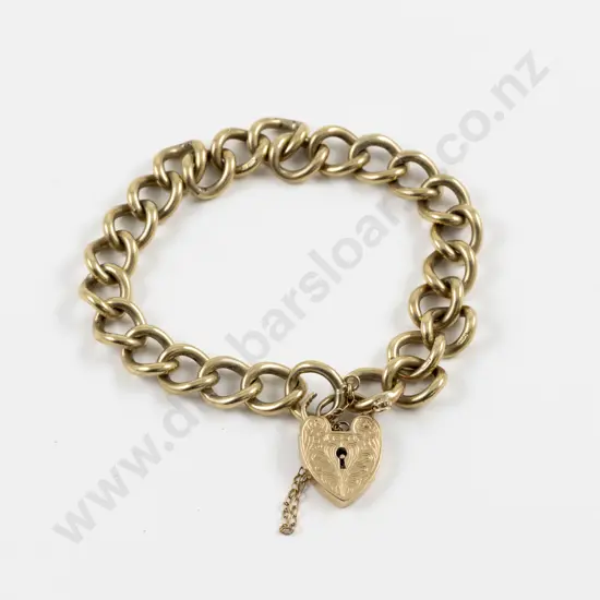 9ct Fancy Curb Link Bracelet