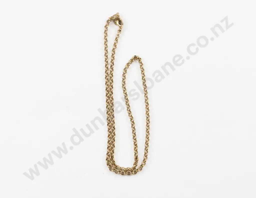 9ct Trace Link Neck Chain Image 1++