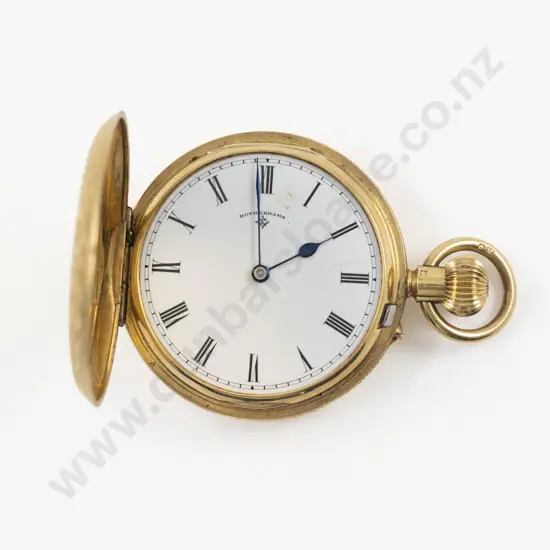 18ct Hunter Cased Lever Wind Pocket Watch