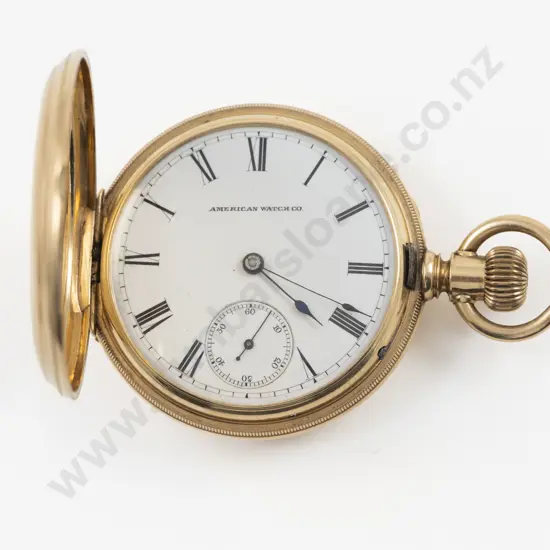 14ct Hunter Cased Lever Wind Pocket Watch
