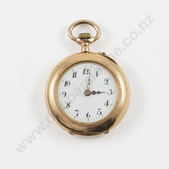14ct Open Faced Lever Wind Pocket Watch