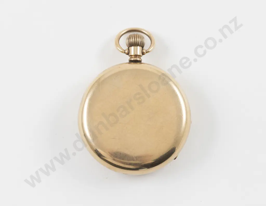 9ct Open Face Lever Wind Pocket Watch Image 1++