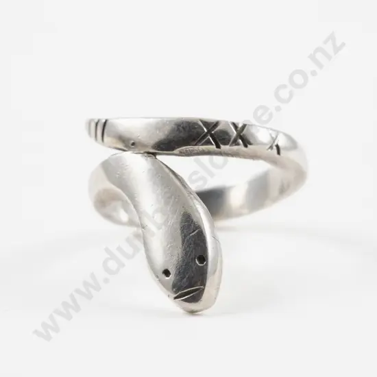 S/S Fancy Snake Ring