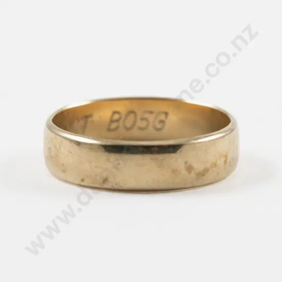 9ct Plain Band Ring