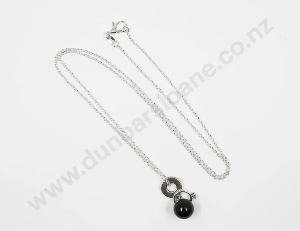 Pandora S/S and Cubic Zirconia Pendant Image 1++