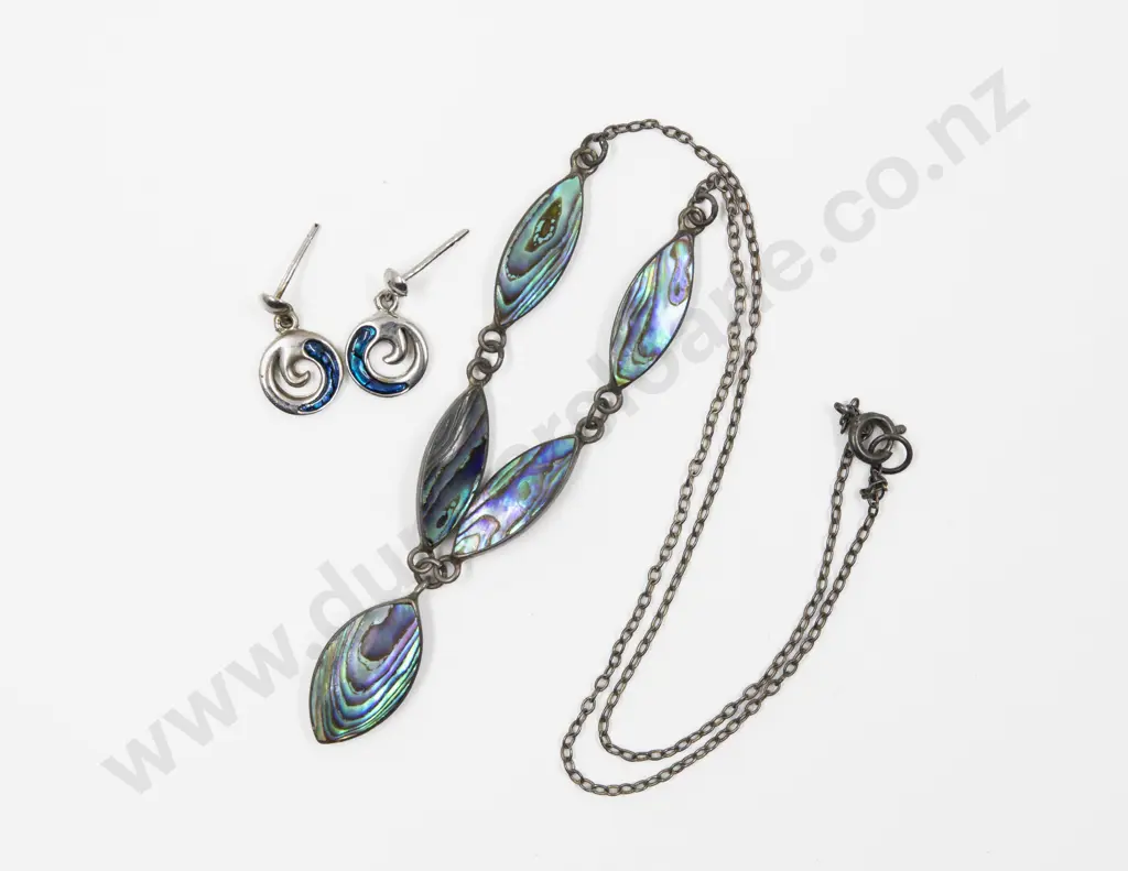 S/S NZ Paua Necklace Image 1++