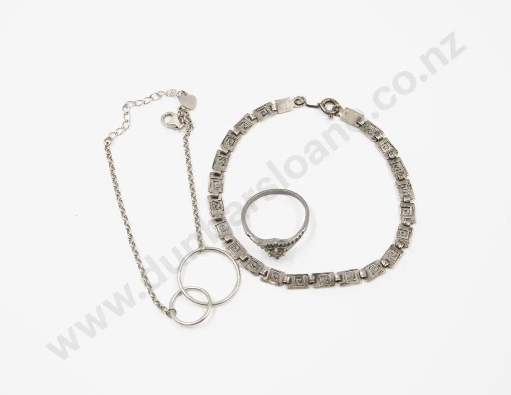 Two S/S Fancy Link Bracelet Image 1++