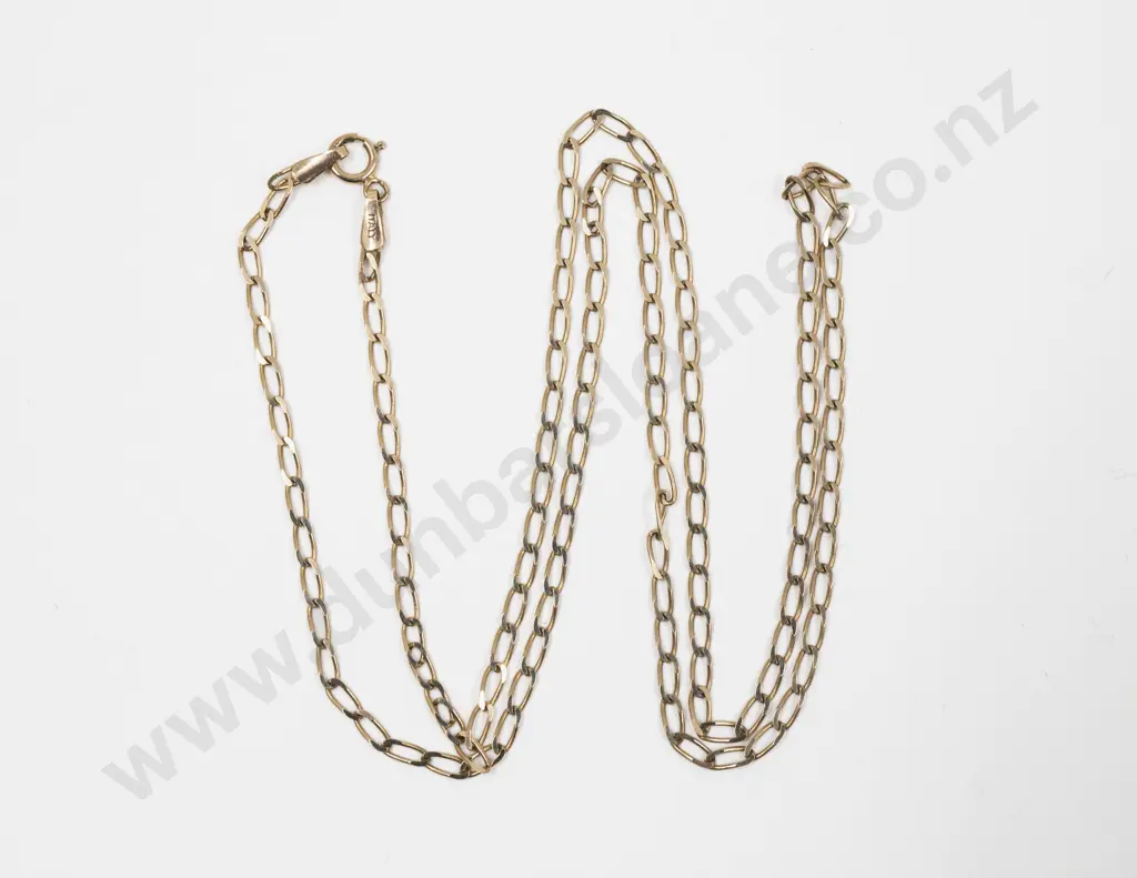 9ct Fancy Link Neck Chain Image 1++