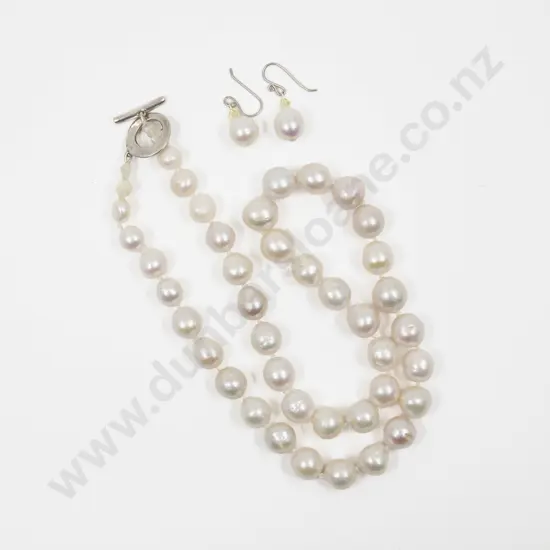 Single Strand Uniform Baroque Fresh Water Pearl Necklace