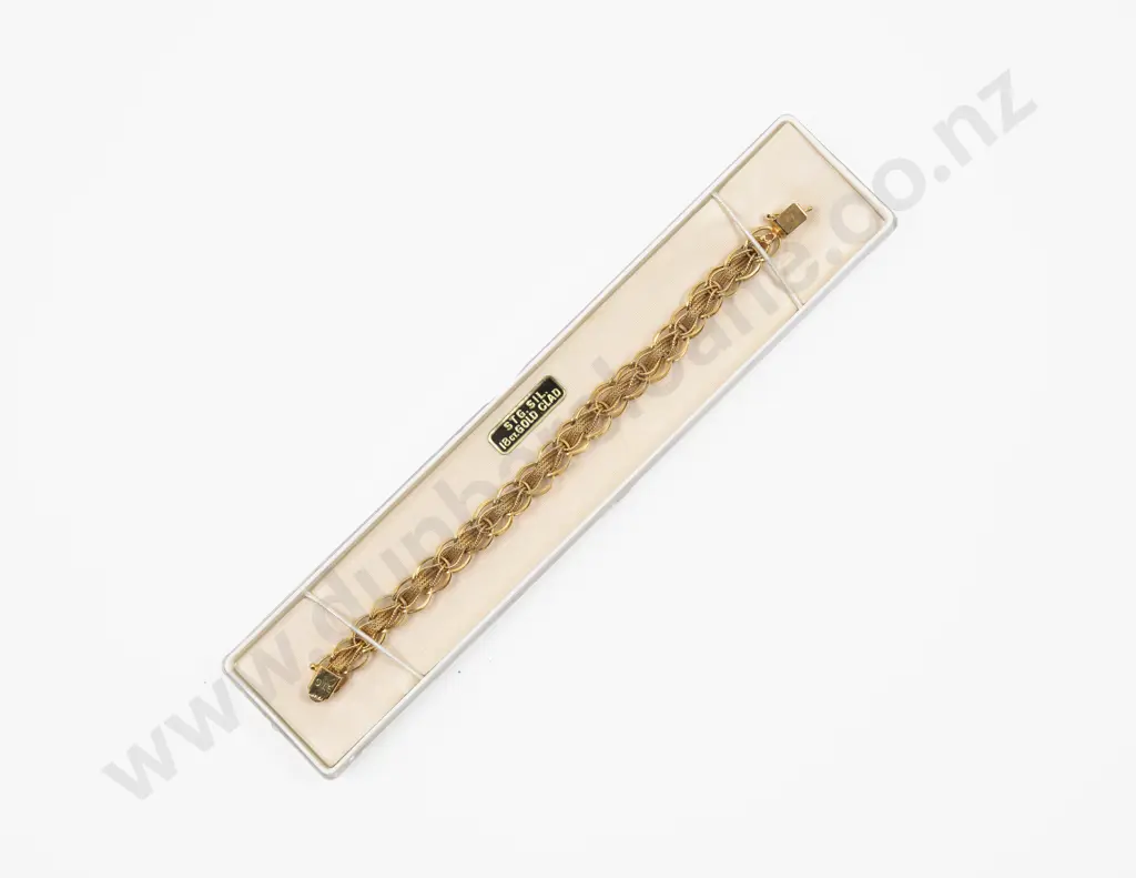18ct Gold Plated Fancy Link Bracelet Image 1++