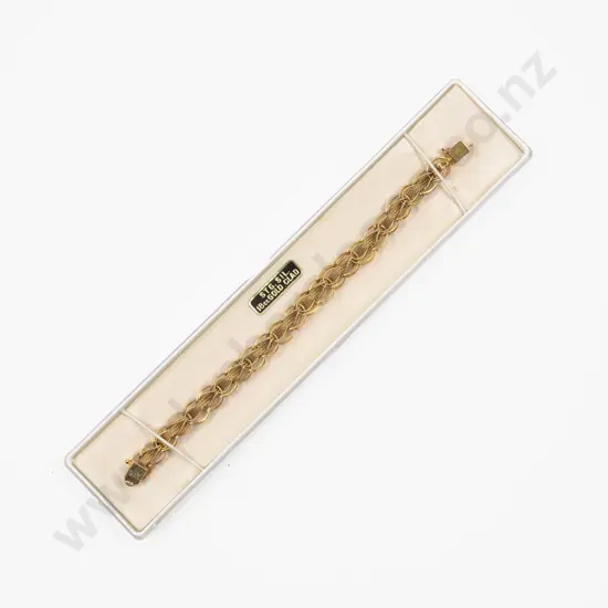 18ct Gold Plated Fancy Link Bracelet
