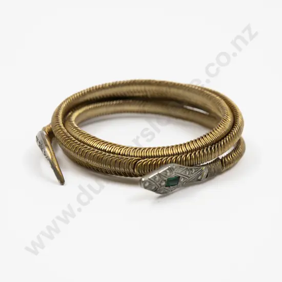 Vintage Coiled Snake Bangle
