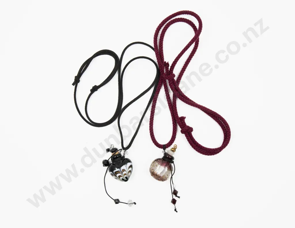 Murano Glass Perfume Bottle Pendant with Other Image 1++