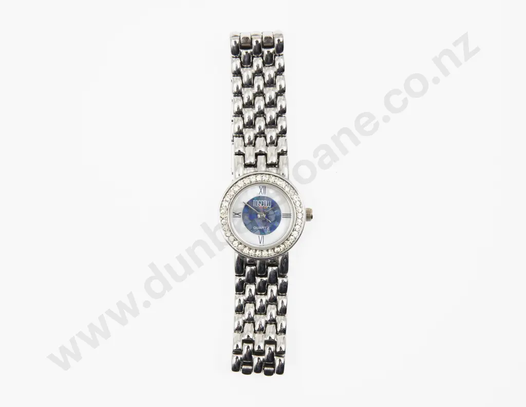 Vintage Toscow Opal Dial Crystal Set Ladies Wrist Watch Image 1++