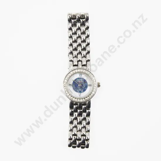 Vintage Toscow Opal Dial Crystal Set Ladies Wrist Watch