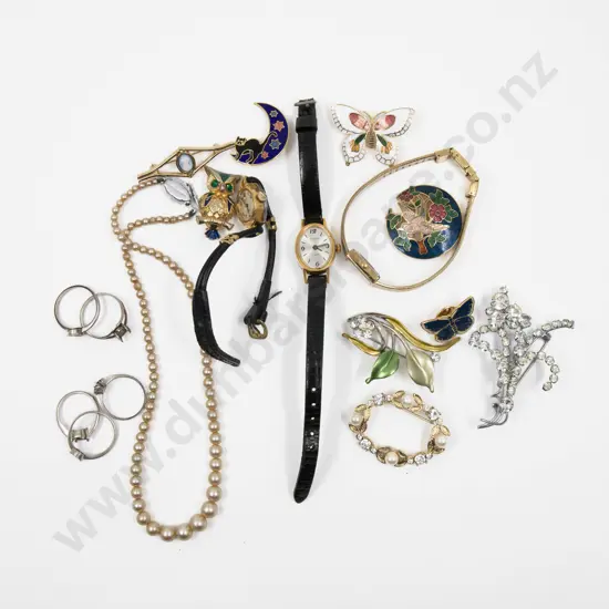Collection of Assorted Vintage Costume Jewellery and Wrist Watches