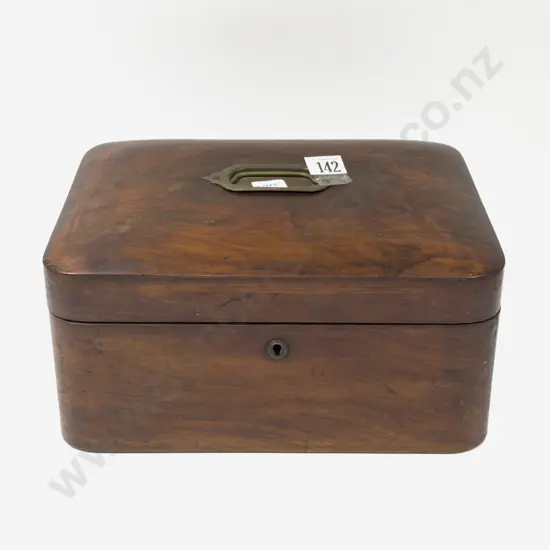 Vict Walnut Sewing Box