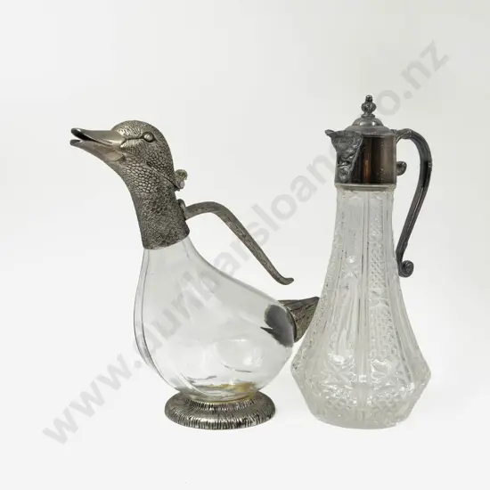 Duck Form Claret Jug & Other Claret Jug