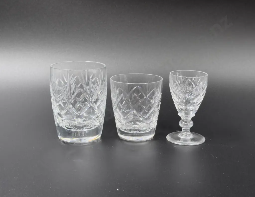 Qty of Webb Corbett Crystal Glassware Image 1++