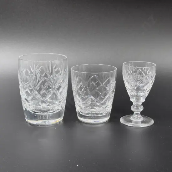 Qty of Webb Corbett Crystal Glassware