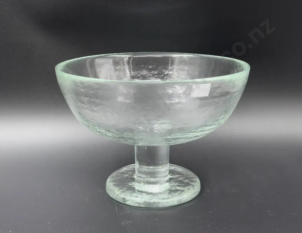 Humppila Finalnd Glass Pedestal Bowl Image 1++