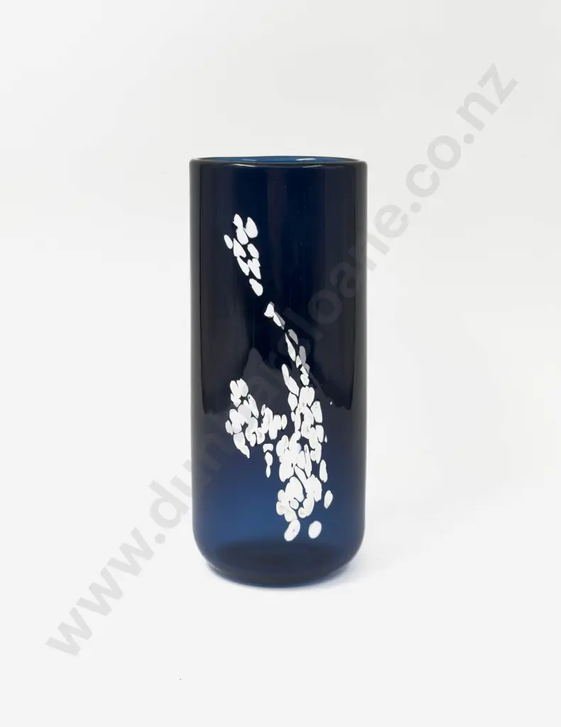 Cylindrical Art Glass Vase Image 1++