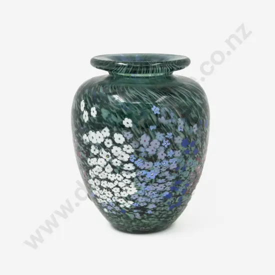 Peter Raos "Monet Spring" Art Glass Vase