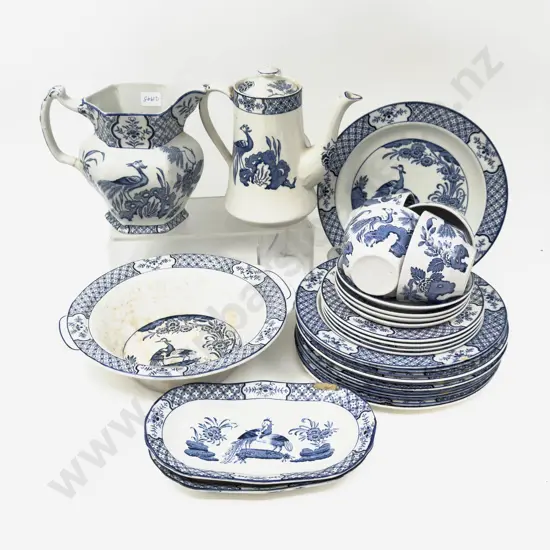 Large Qty of Wood & Sons "Yuan" Pattern Dinner China