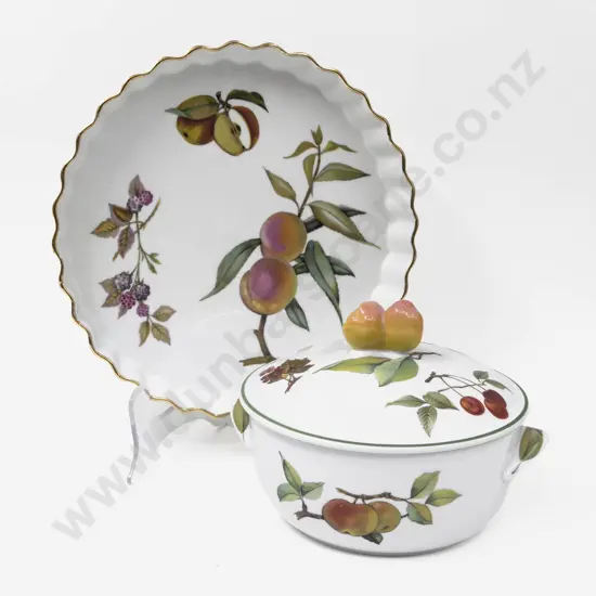 Two Pces of Royal Worcester "Evesham" Pattern China
