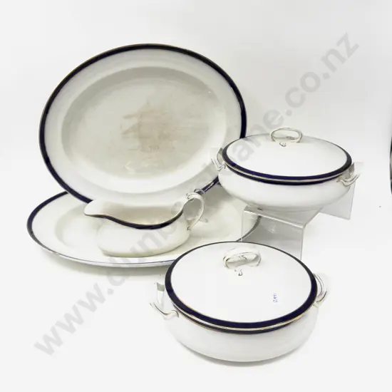 Alfred Meakin "Bleu de Roi" Pattern Dinner China
