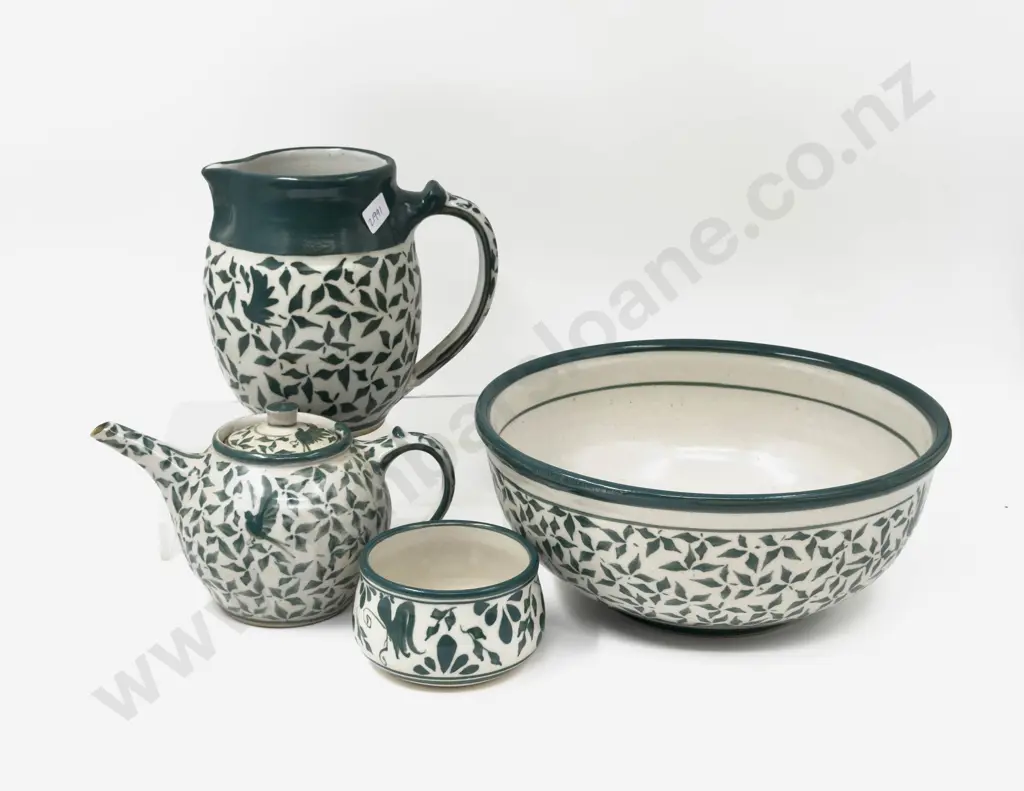 Four Pce Stoneware Table Set Image 1++