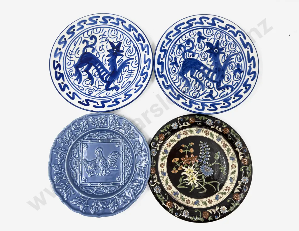 Four Assorted Decorative Plates Image 1++