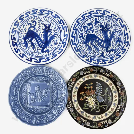 Four Assorted Decorative Plates