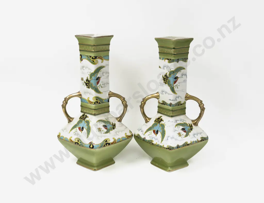 Pair of Burslem Mantel Vases Image 1++