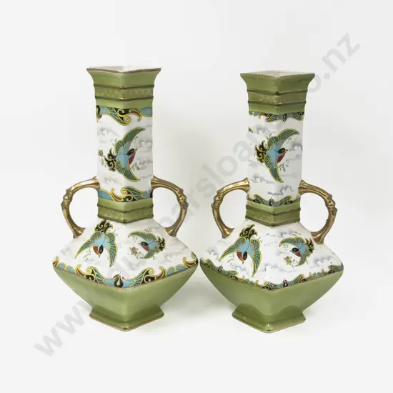 Pair of Burslem Mantel Vases