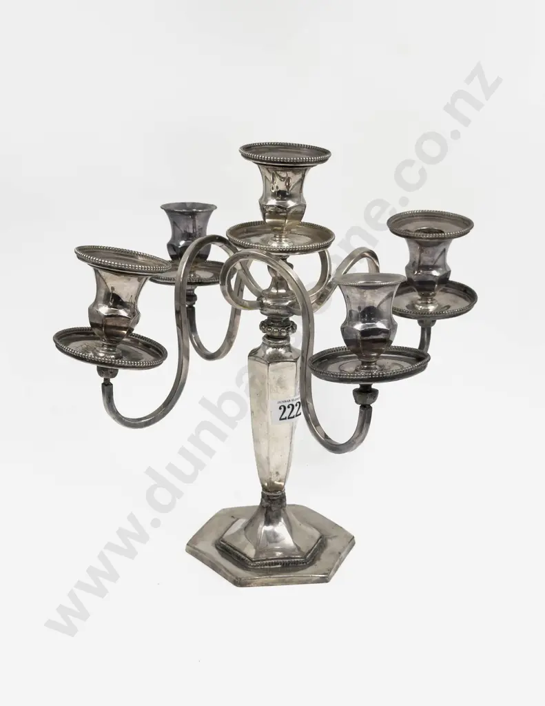 S/P Five Light Candelabra Image 1++