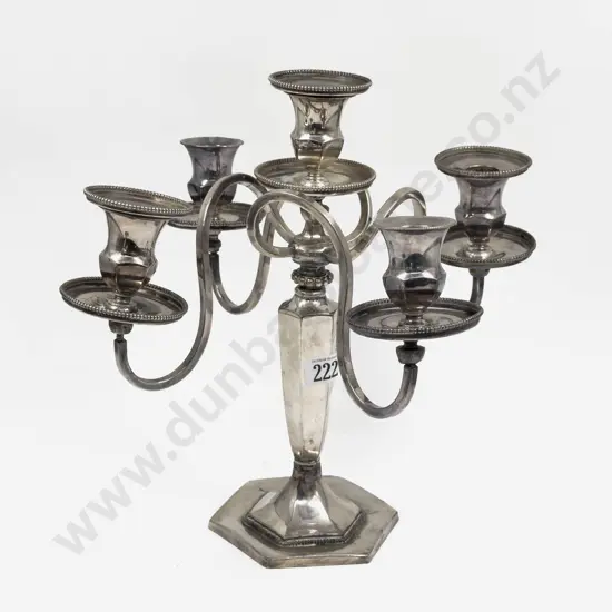 S/P Five Light Candelabra
