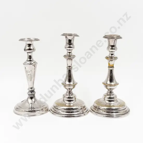 Pair of S/P Candlesticks & Other Candlestick