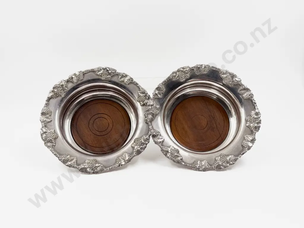 Pair of S/P Wine Coasters Image 1++