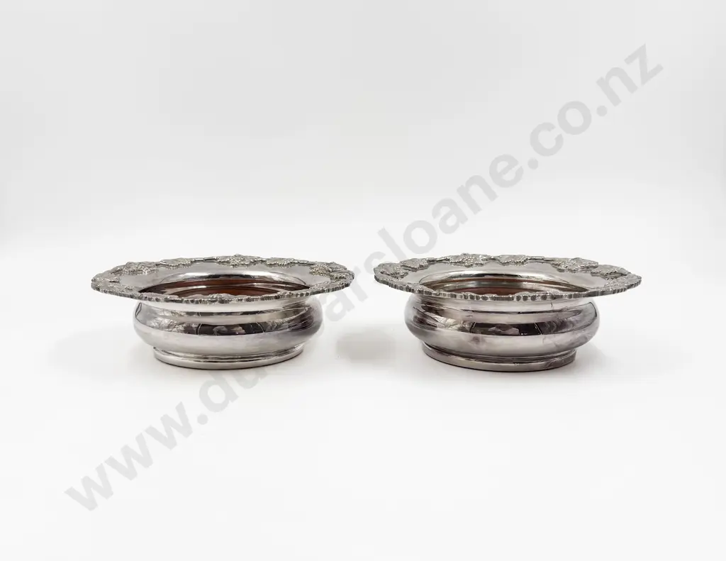 Pair of S/P Wine Coasters Image 1++