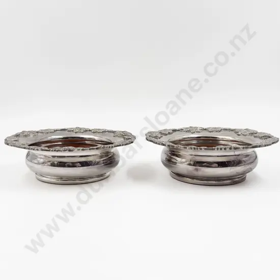 Pair of S/P Wine Coasters
