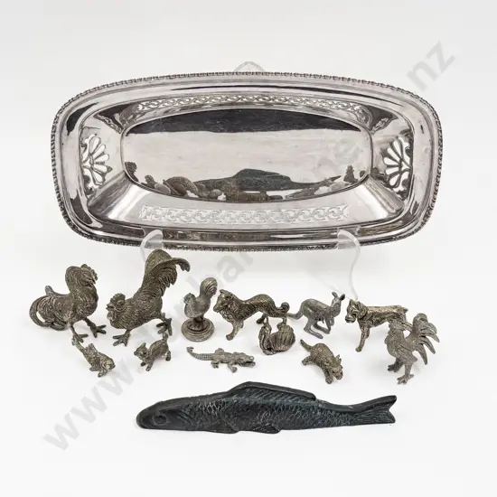 Qty of Assorted Metal Animal Ornaments etc