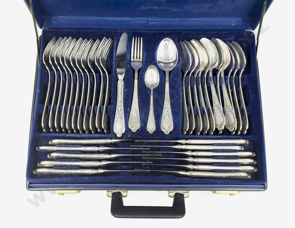 Solingen Cased Set of Cutlery & S/P Christening Mug Image 1++
